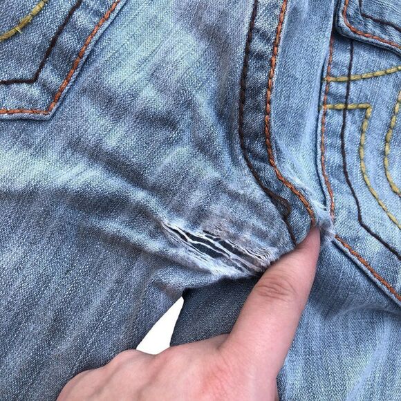 True Religion Jeans Size 34 JOEY BIG T Blue - Picture 15 of 16